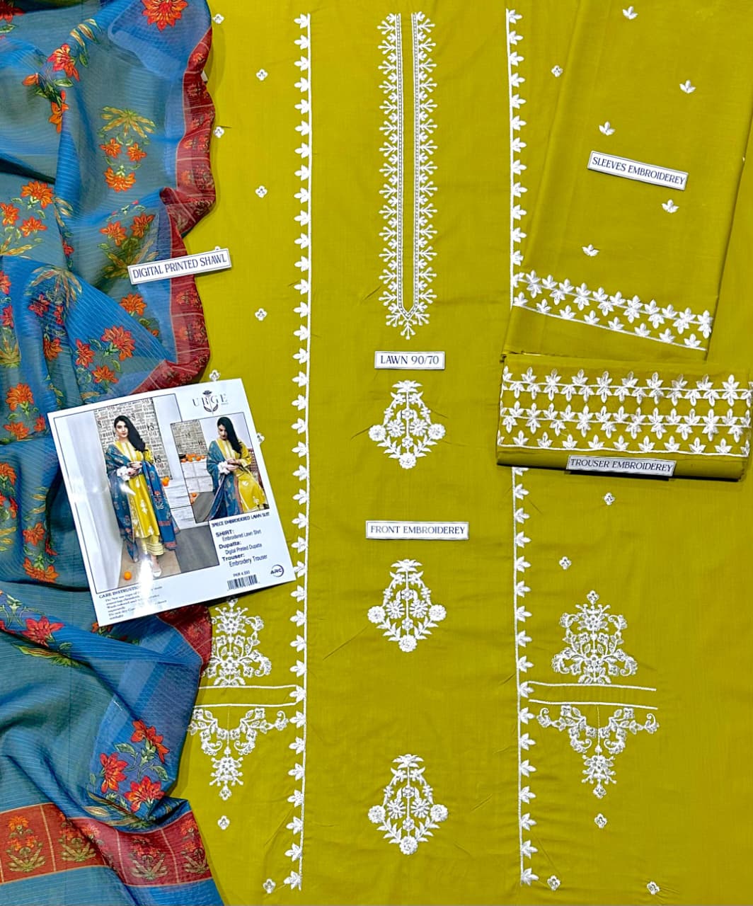 Urge 3PC Lawn Fabric