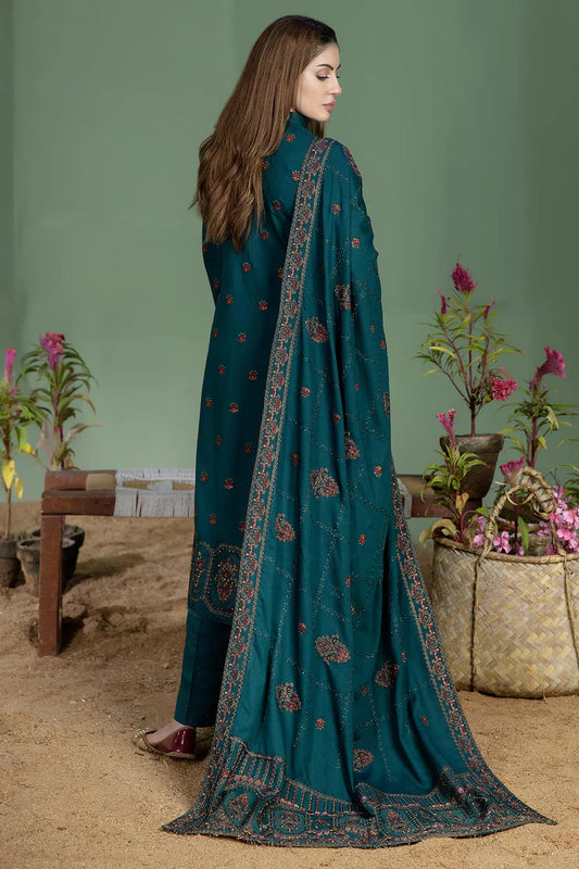 NOOR E FAJAR SUMMER UNSTITCHED LAWN 3PC WITH LAWN EMBROIDERED SHAWL