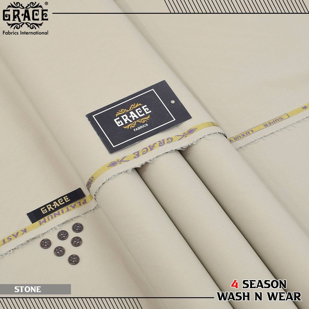 Premium Unstitched Winter 4 Season Wash'n Wear Fabric