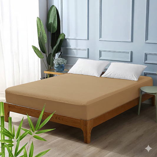 Premium Quality Waterproof Mattress Protector - Golden