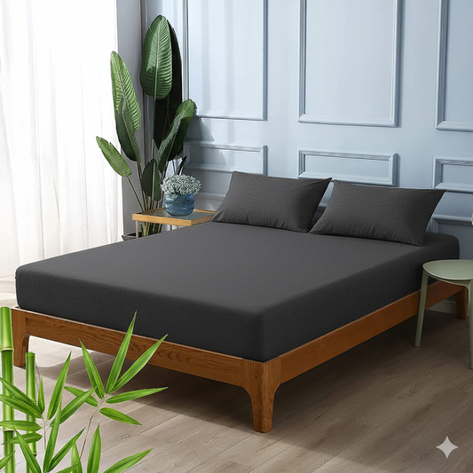 Premium Quality Waterproof Mattress Protector - Dark Grey
