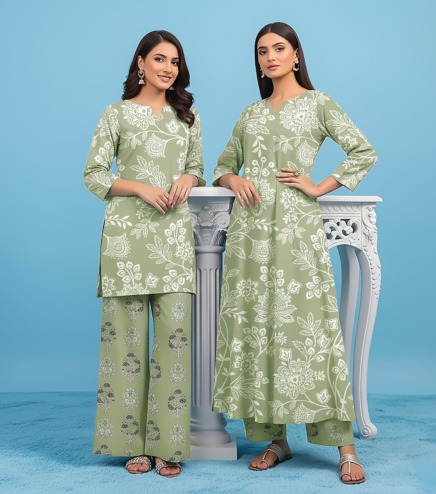 Lawn Suit  2 Piece Printed