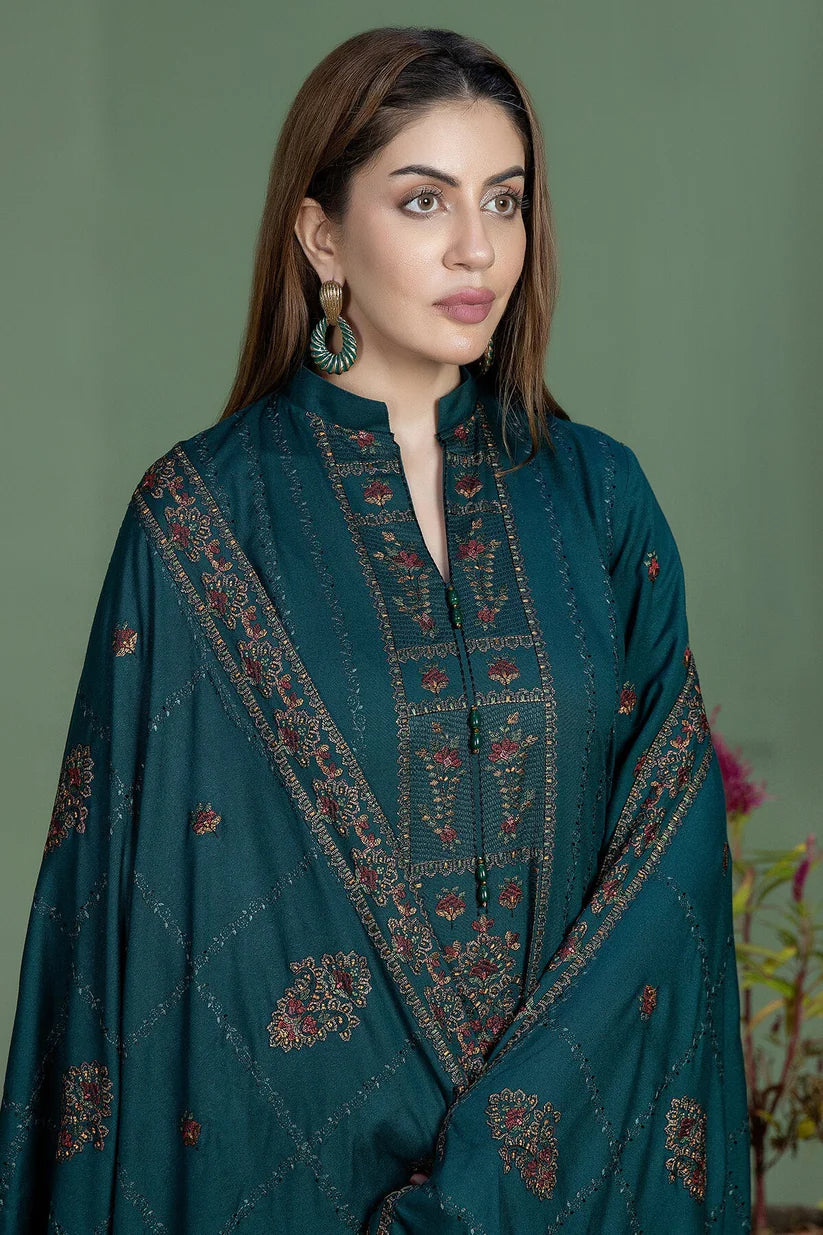 NOOR E FAJAR SUMMER UNSTITCHED LAWN 3PC WITH LAWN EMBROIDERED SHAWL